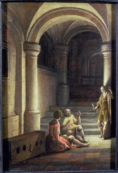 Joseph in Prison Interpreting the Dreams of the Baker and the Butler by Hendrik the Younger Steenwyck